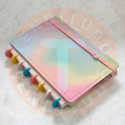 Imagem 5 de 6 de Caderno Inteligente Candy Splash Tam. Médio Discos Coloridos