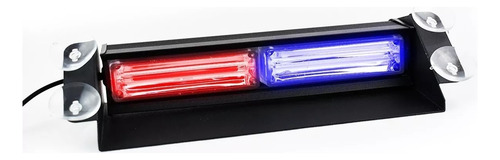 Barra Cob 2 Módulos 6 Funciones Estrobo Luz Roja / Azul Led