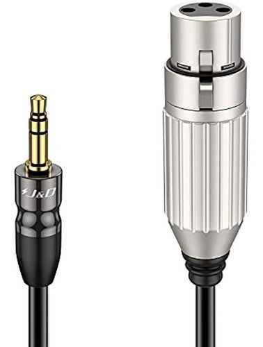 J&d Cable De 1/8 A Xlr, Trs De 3,5 Mm A Xlr Cable Balanceado