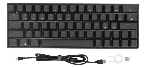 Teclado Para Juegos Mecánico 64 Teclas Inalámbrico 2.4g Bt3.