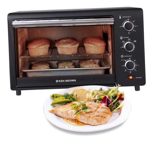 Horno Eléctrico Ken Brown Kb-1900 Capacidad 19 Lt 1300 Watts