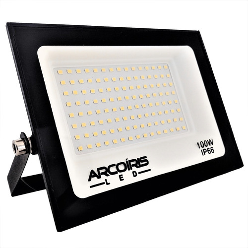  Arco Iris LED Holofote Mini 100 W 110V/220V Preto Cor da luz Branco-frio