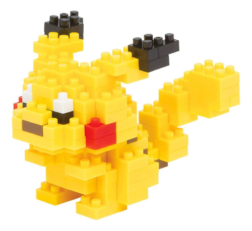 Nanoblock - Pikachu Pokémon, Kit De Construcción De La Serie