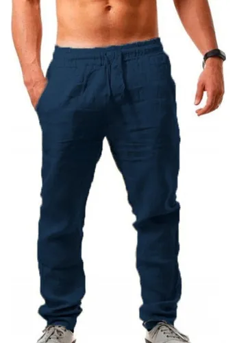 Ropa Deportiva Casual Holgada De Lino Para Hombre De Verano