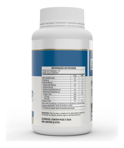 Kit 3 Ômega 3 Epa Dha 1000mg Vitafor Com 120 Cápsulas