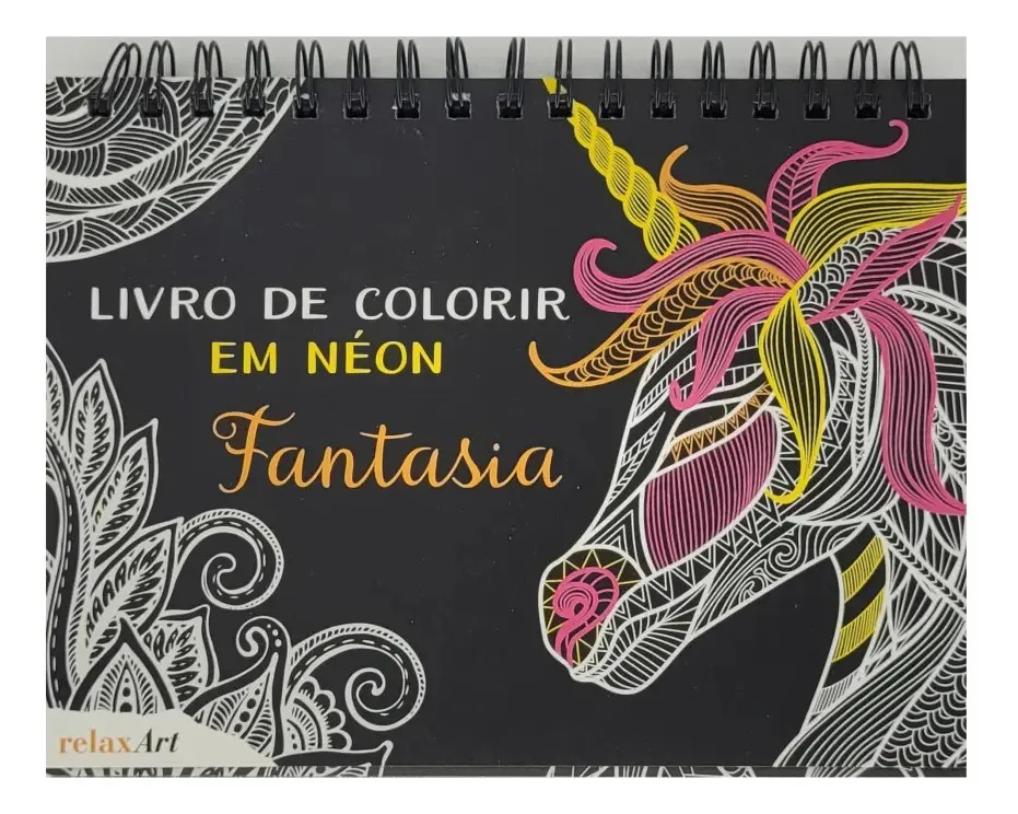 Livro - Livro De Colorir Em Néon - Fantasia