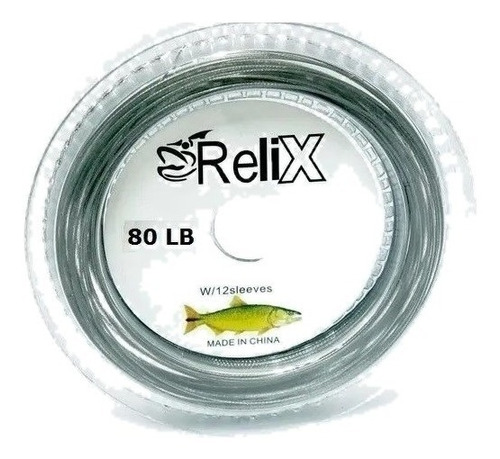 Cable De Acero Relix 80 Lb Forrado X 10 Metros