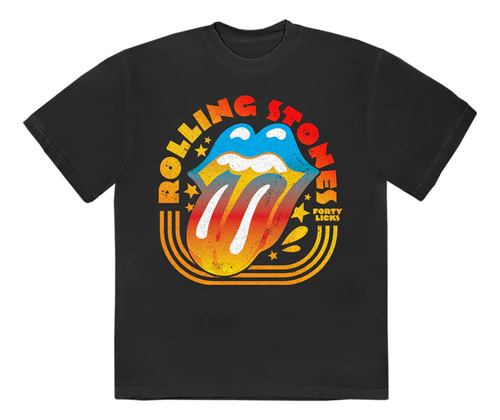 Remera The Rolling Stones Forty Licks Gradient Importada