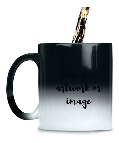 Taza Magica 11 Oz Negro Brillante O Mate Calidad Aaa