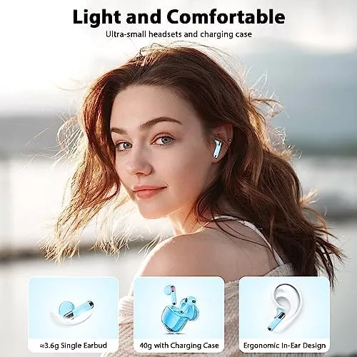  COOYA Auriculares Bluetooth inalámbricos para iPhone