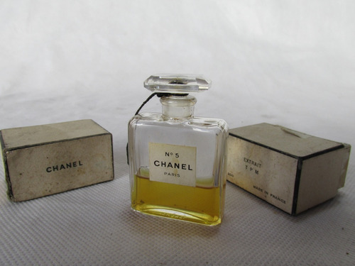 Antiguo Perfume Channel No 5 France, Con Contenido Y Caja #l