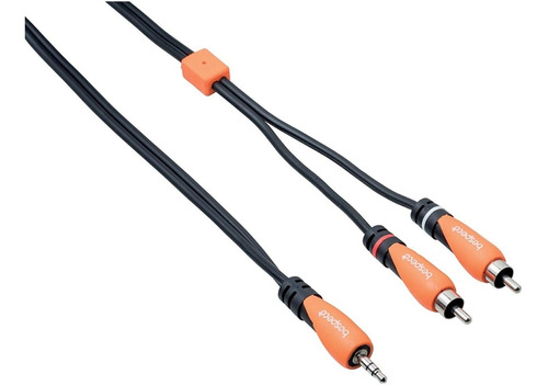 Cable Bespeco 1,8m - Miniplug Stereo / 2 Rca Macho Slymsr180