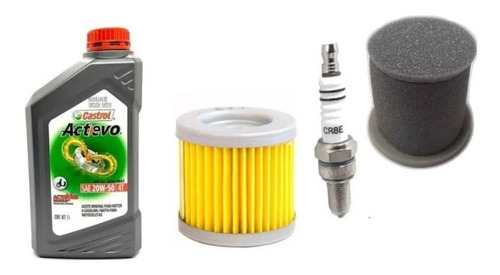 Kit Service Aceite Castrol Filtro Bujia Gn En 125 Suzuki