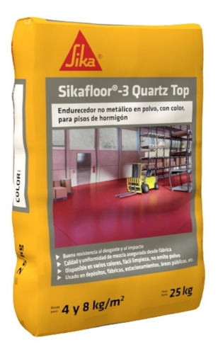 Sikafloor 3 Quartz Top Endurecedor P/hormigon Y Carpeta 25kg