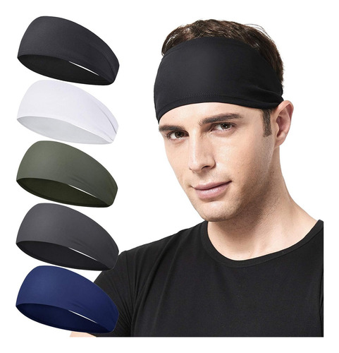Timotech Set 5 Diademas Deportivas Unisex Elásticas
