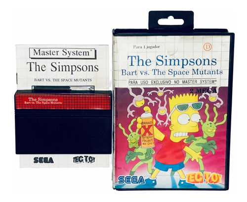 The Simpsons Bart Vs Space Mutants Juego Sega Master System