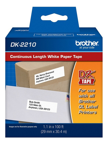 Rollo Etiquetas Continuo Brother Dk-2210 29mm X 30,4mts