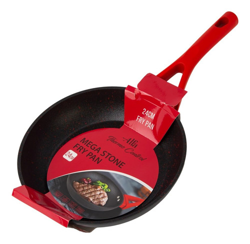 Sarten 24 Cms Mega Stone  Fry Pan Color Rojo