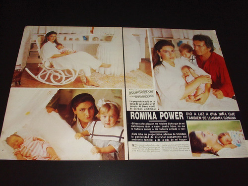 (r069) Romina Power * Clippings Revista 4 Pgs * 1987
