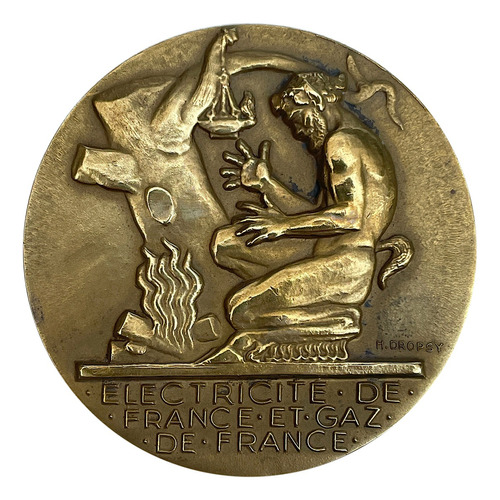 Medalla Antigua, Electricidad Y Gas De Francia , H. Dropsy