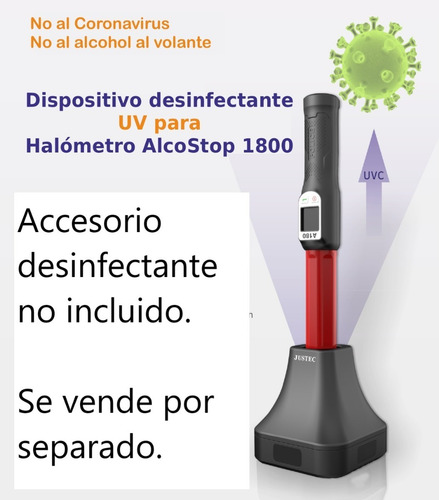 Imagen 5 de 5 de Alcoholímetro Alcostop 1800 - No Requiere Boquilla