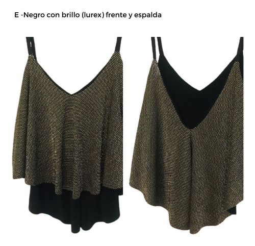 Imagen 7 de 9 de Blusa Crop Top Corto Irregular Suelta Sexy Fiesta Regalo