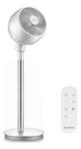 Abanico Pedestal Airmate Ventilador 4 Modos 33db -blanco