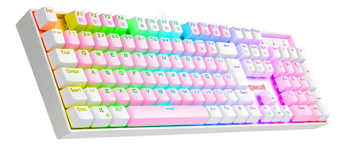 Redragon Mitra Rosa E Branco Rgb Switch Azul Rosa E Branco Português Abnt2