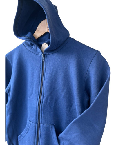 Campera Frisa Jogging Azul Escolar Uniforme Colegio Buzo Azul 10
