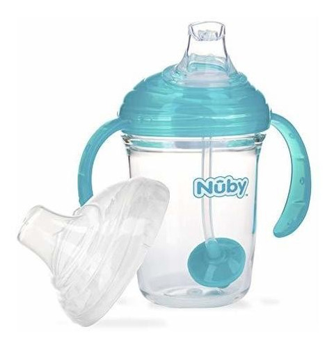 Nuby 360 Grip N' Sip 8oz Tritan Cup, Visto Con Yxd32