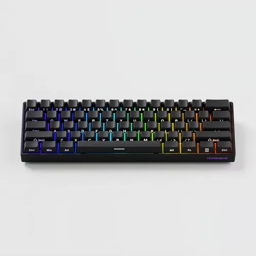 Teclado Magnético Akko Monsgeek 8000hz Fun60 Pro 0,01mm C\fio Preto Inglês Us