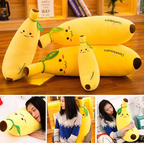 50 Cm Juguetes De Peluche Almohada Plátano Almohada Larga Mu