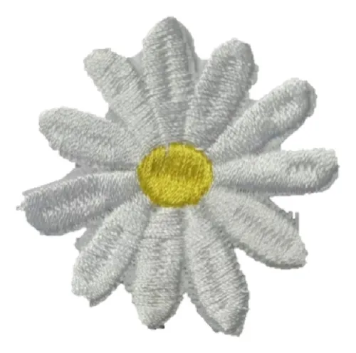 Parche Aplique Aplicacion Bordado Margaritas 5 Cm.x6