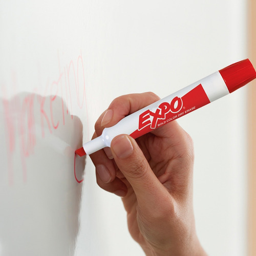 Caixa de marcador Expo Whiteboard com 12 unidades de cor azul de baixo odor