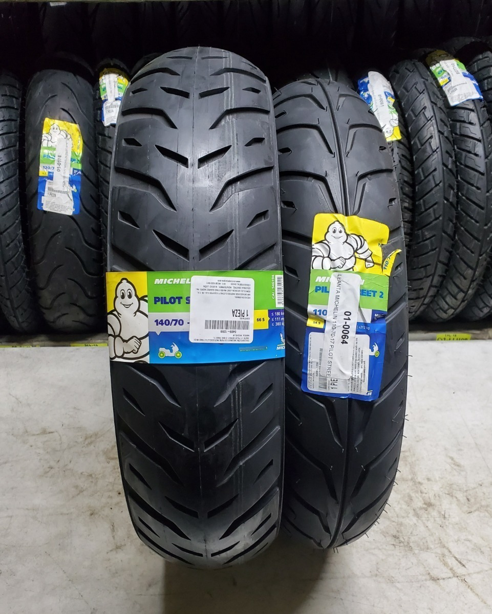 Llantas 140/70-17 + 110/70-17 Michelin Pilot Street 2