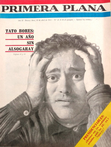 Revista Primera Plana N°25 - 1963  Tato Bores