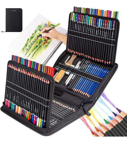 Kit De Dibujo De Suministros De Arte 146 Lápices De Dibujo P