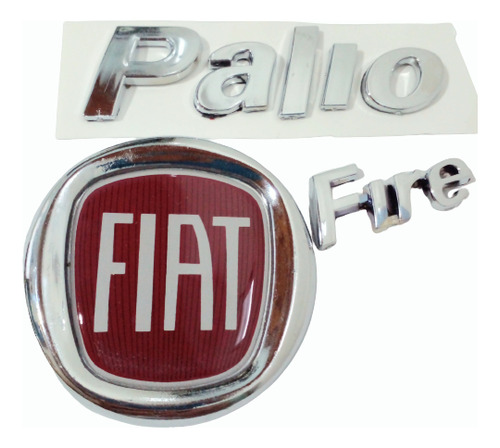 Insignia Emblema Fiat Palio Fire Baul Diametro 75 Mm