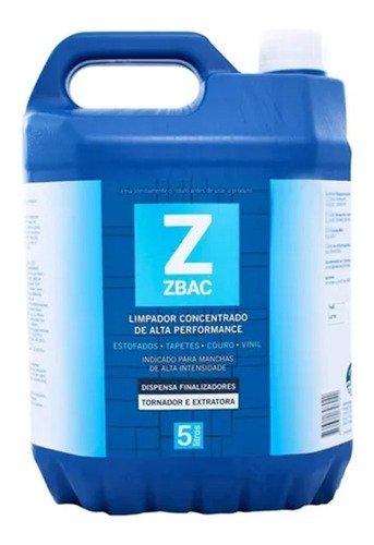 Limpador Concentrado Zbac 5 Litros Easytech