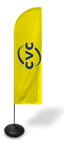 Wind Banner Dupla Face Fly Flag 3m Completo Cvc