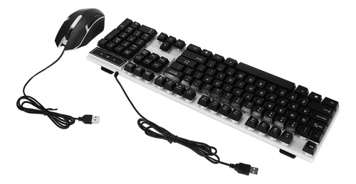 Conjunto De Teclado E Mouse Com 104 Teclas, Luz De Fundo, Us