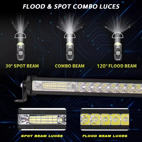 Barra led 22 pulgadas combo juego barras de luz LED para camioneta  todoterreno