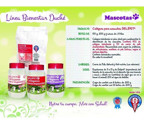 Imagen 3 de 3 de Gelipet Colágeno Para Perros Y Gatos 200gr Natural