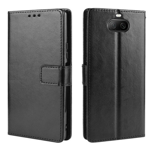 Funda De Piel Con Tapa Anticaída Para Sony Xperia 8