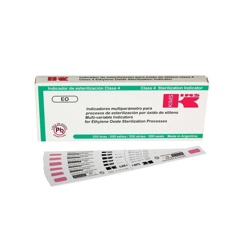 Tiras Control Esterilización Oxido Etileno X 250 Tiras 