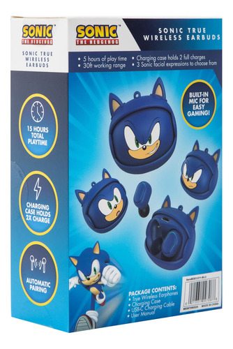 Sonic True Audífonos Inalámbricos Bluetooth Gamer In-ear Col Azul