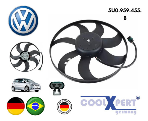 Electroventilador Unico Volkswagen Fox Space 2010-2014  