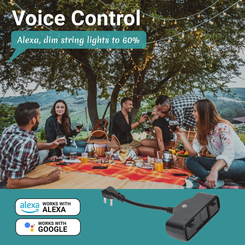 Enchufe Led Inteligente Lunabode - Enchufe Wifi De Exteri...