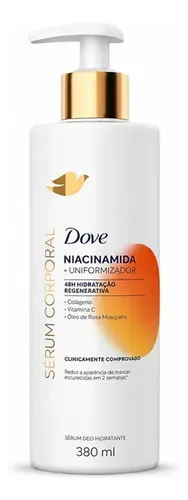 Dove Sérum Hidratante Corporal Niacinamida + Uniformizador 380 ml Dove Hidratante Corporal Niacinamida Sérum - R$ 29,89