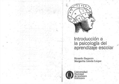 Baquero Luque - Introduccion A La Psicologia Del Aprendizaje